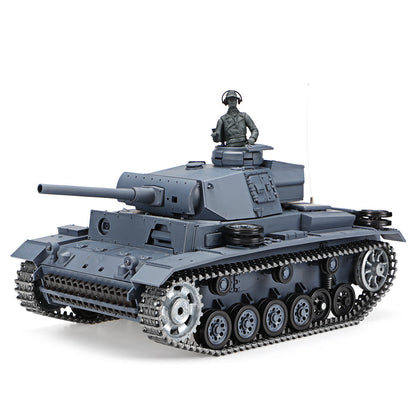 RC Tank Heng Long 3848-1 Germany Panzer III 1/16 Upgrade Metal RC Tank toys