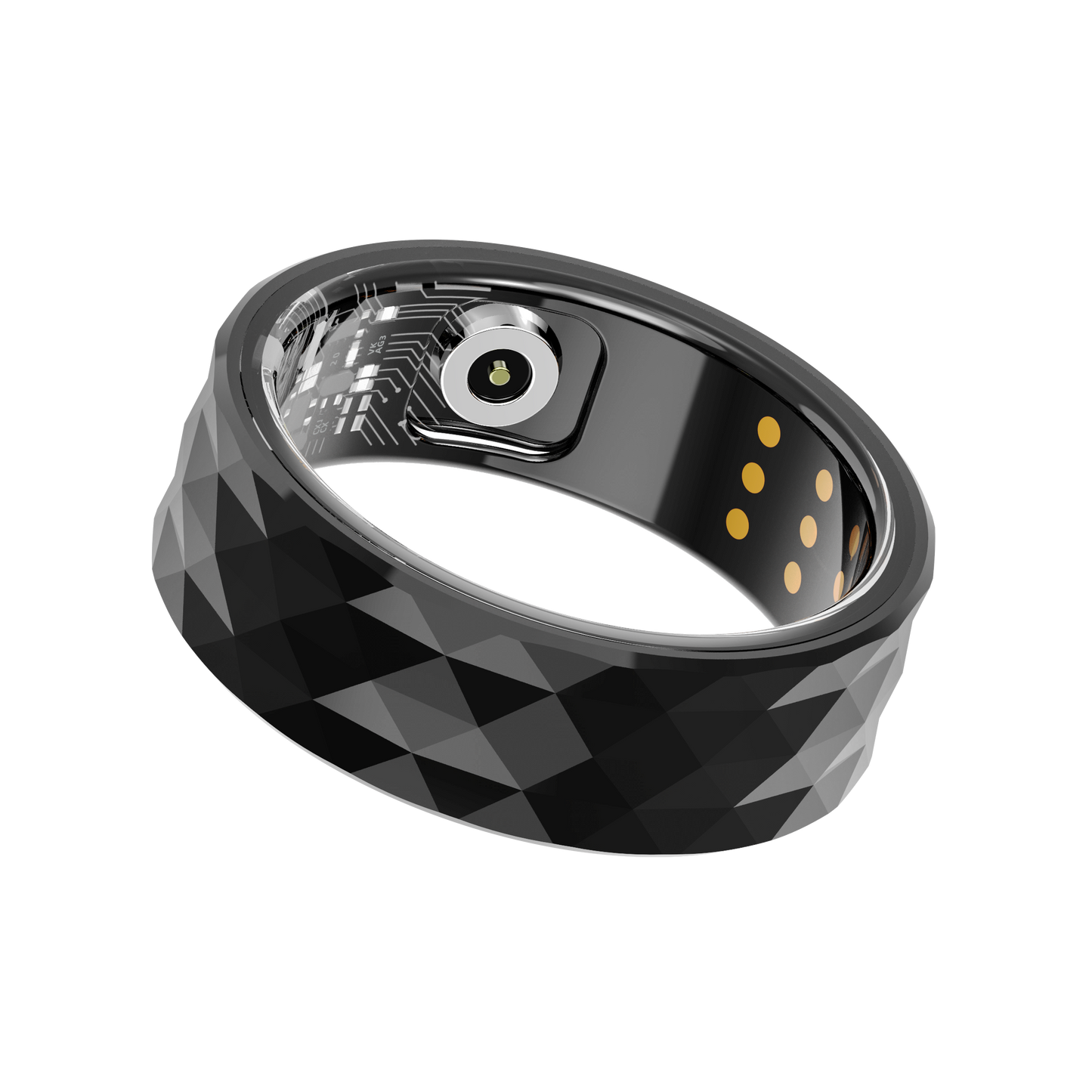 R12 Smart Rings for Men Women Fitness Ring Heart Rate Monitor Sleep Tracker Health Ring Pedometer Calories Step Counter IP68 Waterproof Fitness Tracker