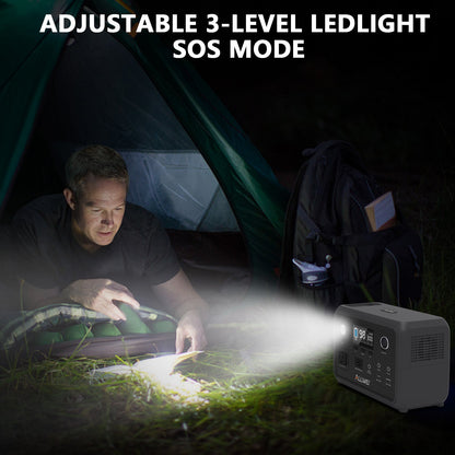 ALLWEI Portable Power Station - 300W | 256Wh (100W Solar Panel Optional)