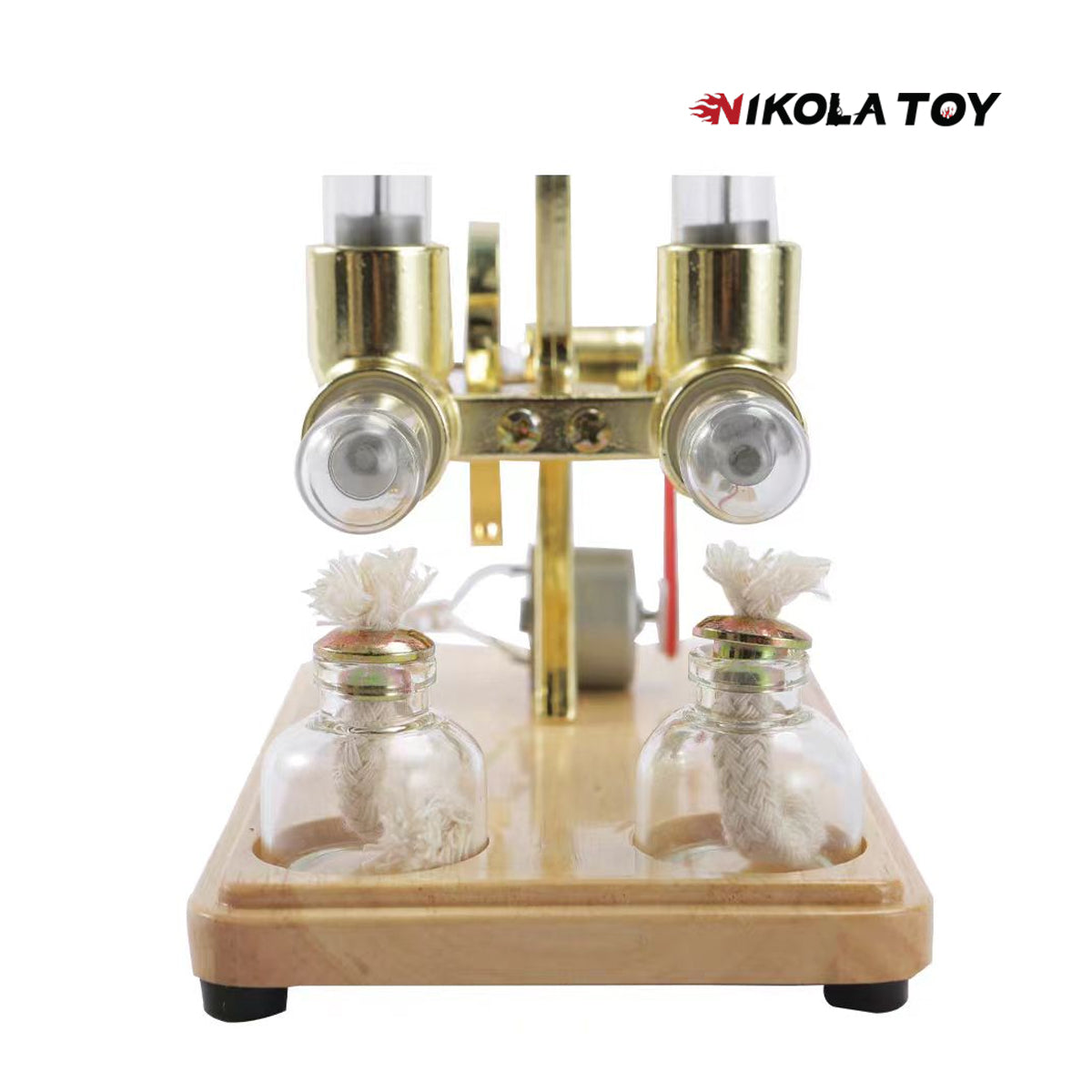 Bamboo Based Twin Cylinder Stirling Engine