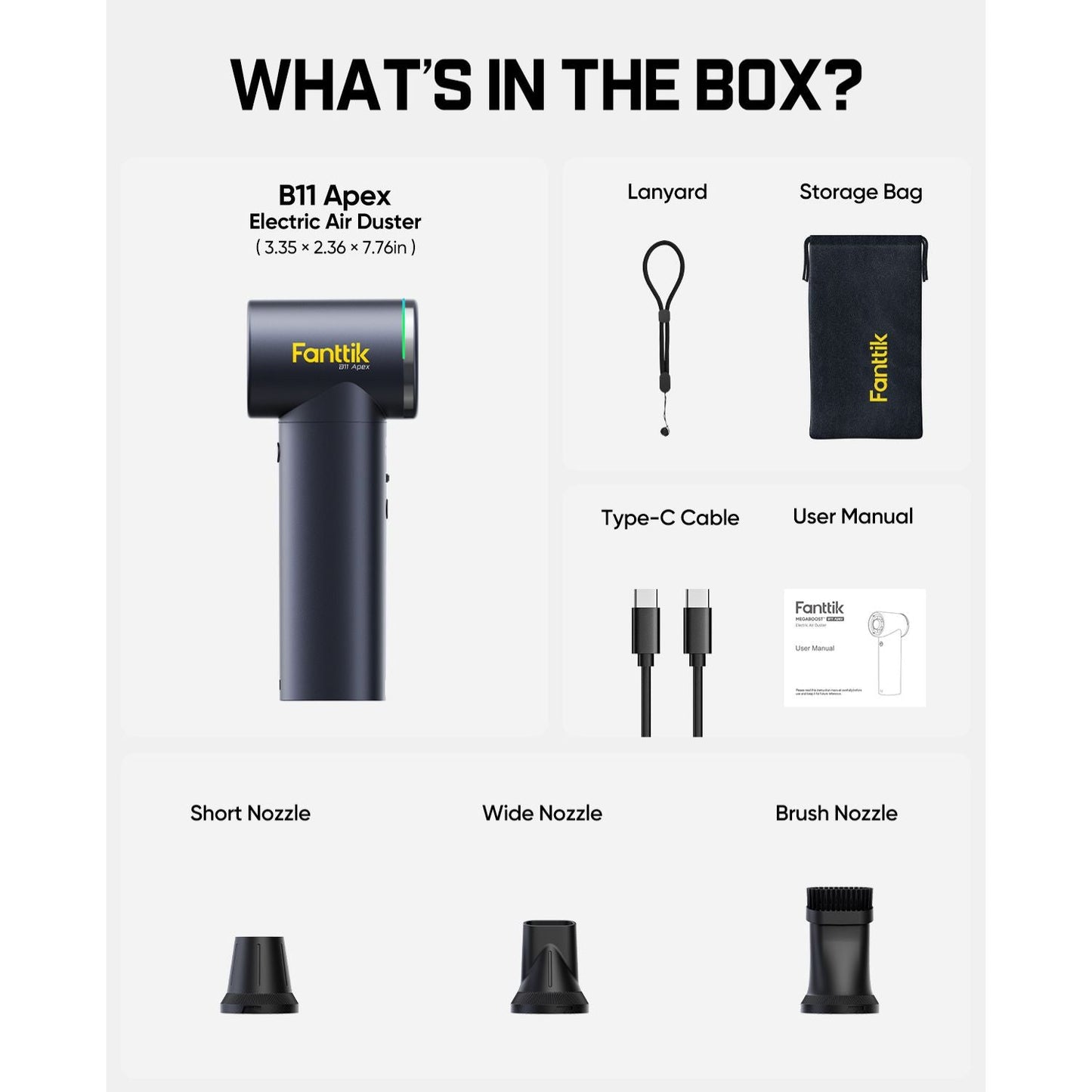 Fanttik B11 Apex Electric Air Duster
