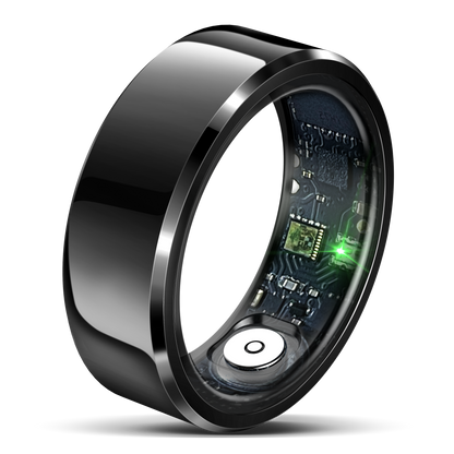 R6 Smart Ring Heart Rate Monitor Blood Pressure Ring Sleep Tracker Health Ring Pedometer Step Counter Calories Waterproof Fitness Rings for Women Men