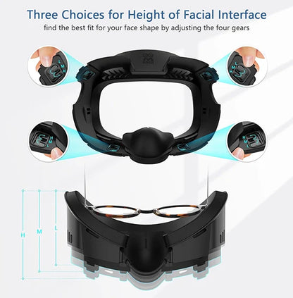 AMVR Face Cover Pad Facial Interface Compatible with Meta/Oculus Quest 3