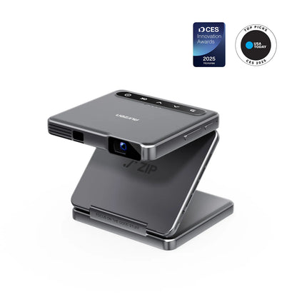 Aurzen ZIP Tri-Fold Portable Mini Projector | US Version