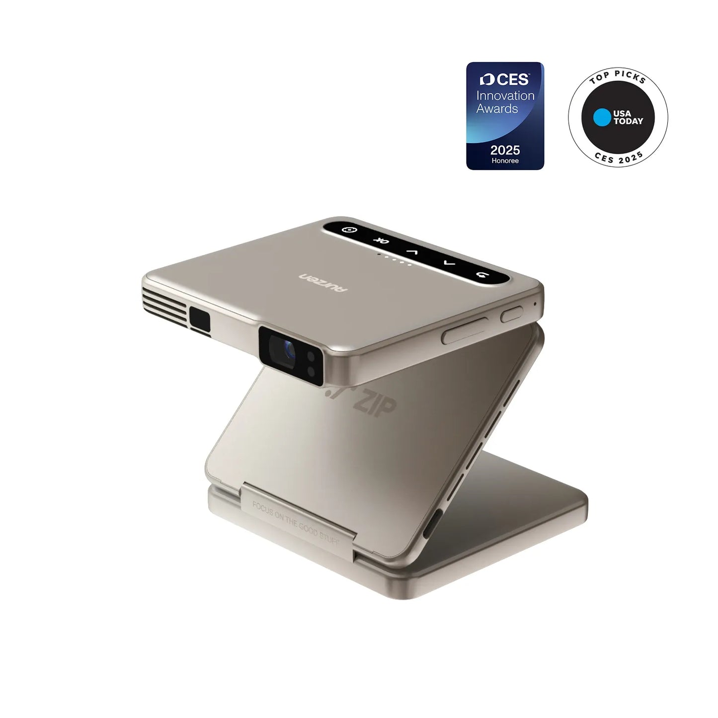 Aurzen ZIP Tri-Fold Portable Mini Projector