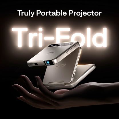 Aurzen ZIP Tri-Fold Portable Mini Projector | US Version