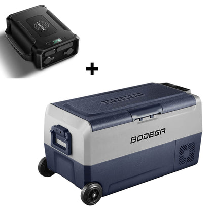 BODEGAcooler 38qt/36L Dual Zone 12V Portable Car Fridge T36