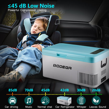 BODEGAcooler 20qt/18L Portable Car Fridge/Freezer K18 Bule