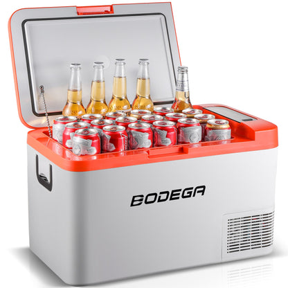 BODEGAcooler 27qt/25L K25 12V Portable Car Fridge Freezer - Orange
