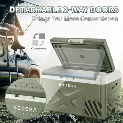 BODEGA cooler 12 Volt Car Refrigerator 26/32/42/53qt Portable Freezer Green