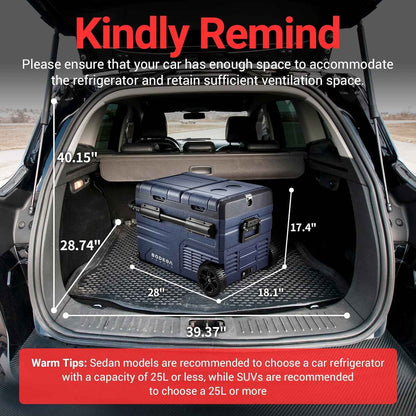 BODEGAcooler Car Fridge Dual Door Dual Zone 59QT