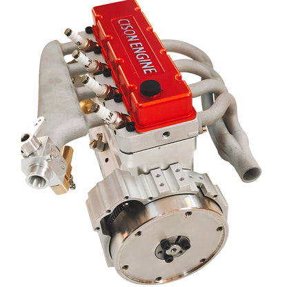 Maqueta de motor de gasolina CISON L4-175 de 4 cilindros y 4 tiempos, 8000 rpm
