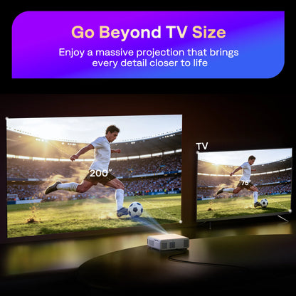 Aurzen EAZZE D1R Roku TV Smart Projector