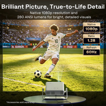 Aurzen EAZZE D1R Roku TV Smart Projector