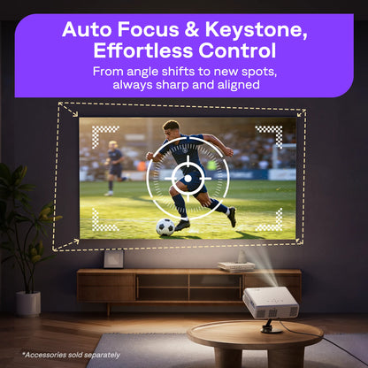 Aurzen EAZZE D1R Roku TV Smart Projector
