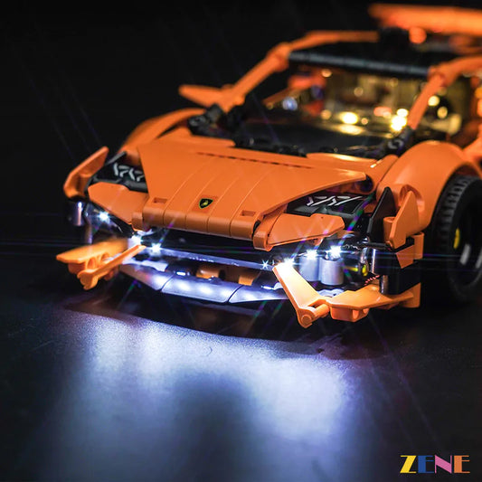 Kit de luces para LEGO Lamborghini Huracán Tecnica Naranja #42196