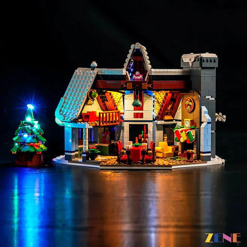 Kit de iluminación para LEGO Winter Village Visita de Santa Claus n.° 10293