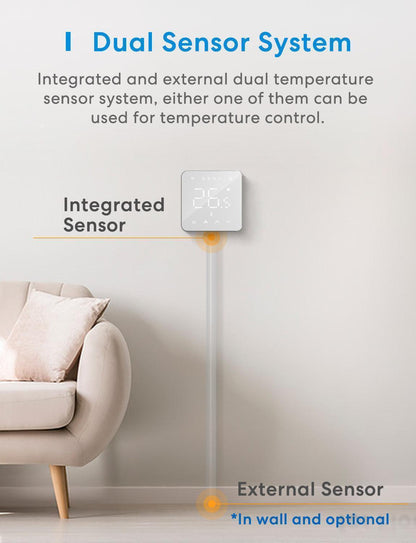 Meross Smart Wi-Fi Thermostat for Boiler/Water Heating System, MTS200BHK