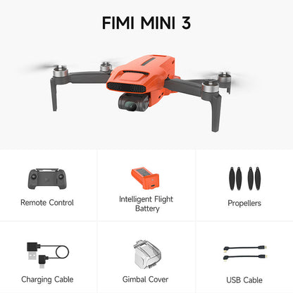 FIMI X8 MINI 3 Performance version 4K Drone 9KM FPV HDR Video 3-axis Gimbal 245g 5G GPS Quadcopter