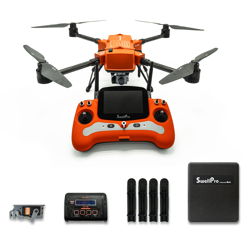 SwellPro FD2 Fisherman MAX Waterproof Fshing Drone 3.5KG Load-Bearing 4K Aerial Photography Aircraft Quadcopter