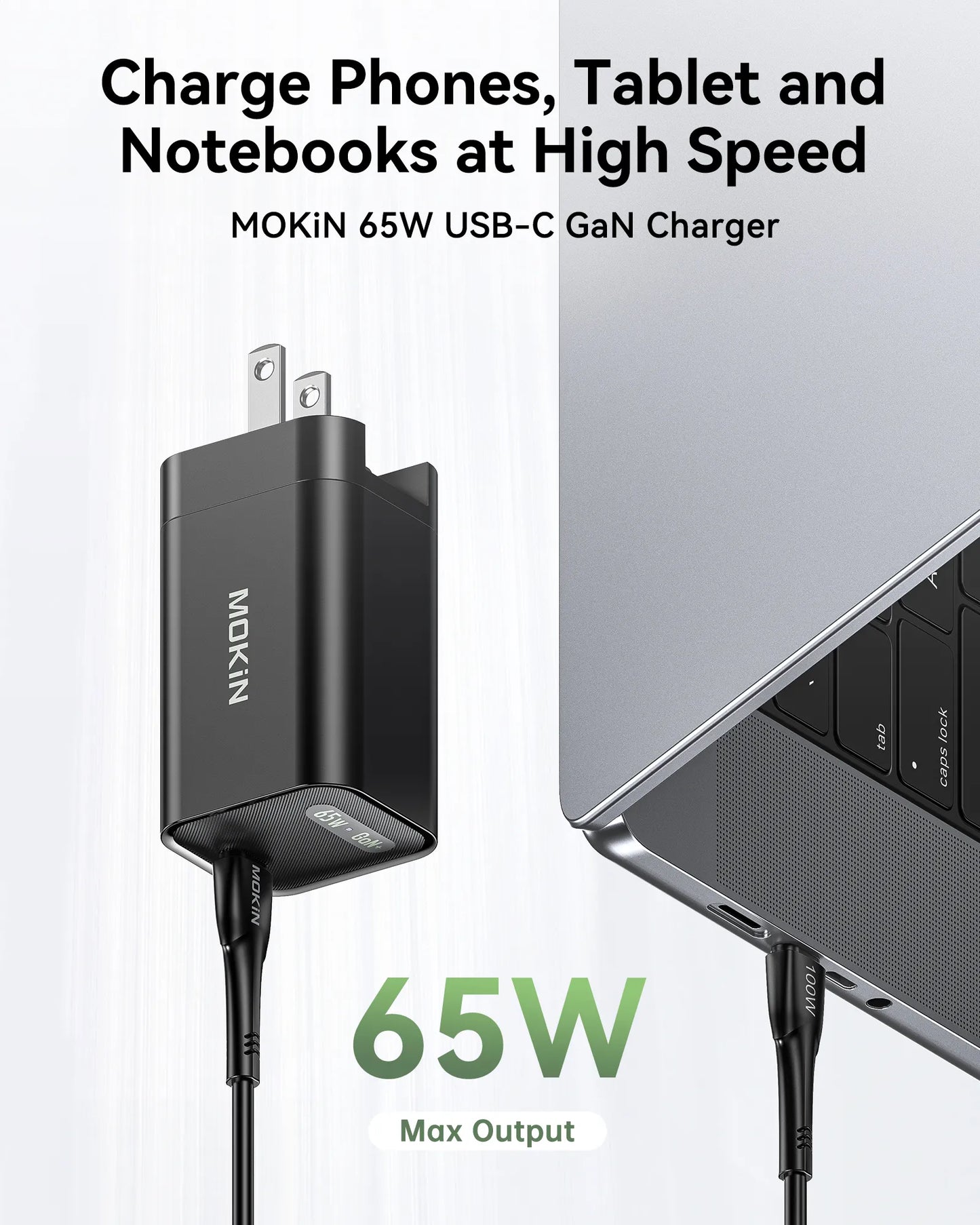 MOKiN GaN II 65W Latitude USB-C Charger