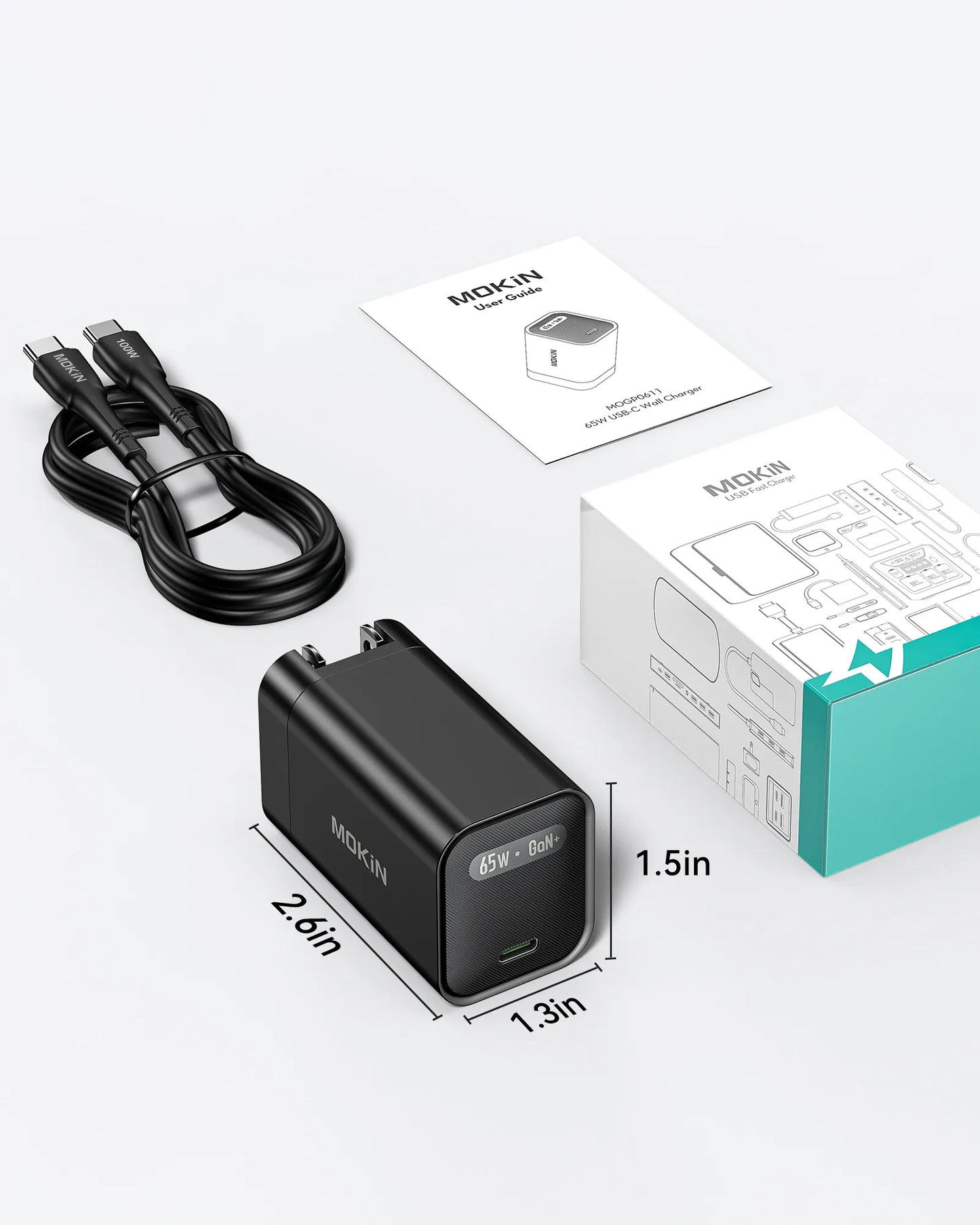 MOKiN GaN II 65W Latitude USB-C Charger