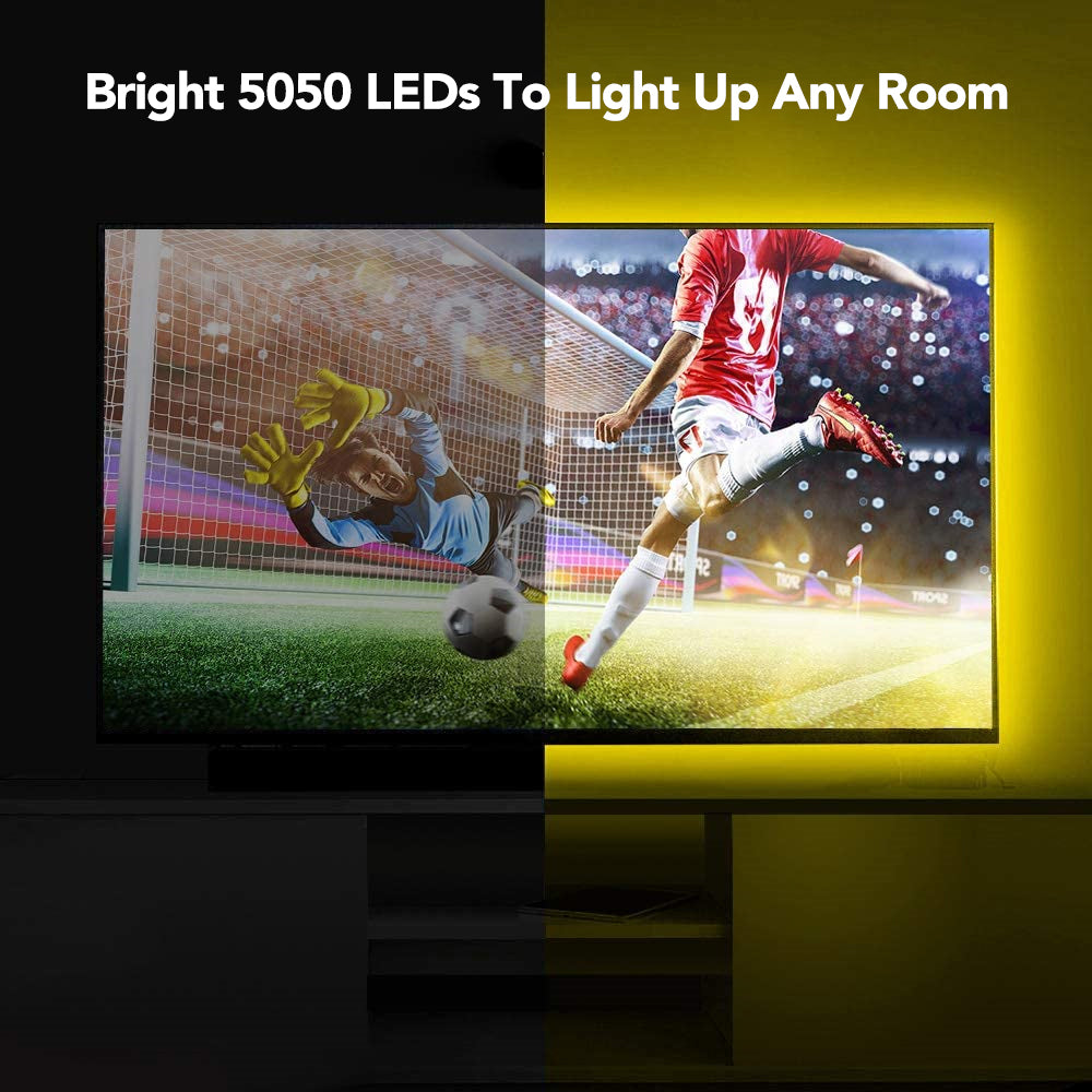 شريط إضاءة LED RGB من Govee مُجدد مع جهاز تحكم عن بُعد (2*16.4 قدم) 