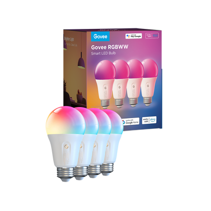 Govee Smart RGBWW Light Bulbs 1200 Lumens