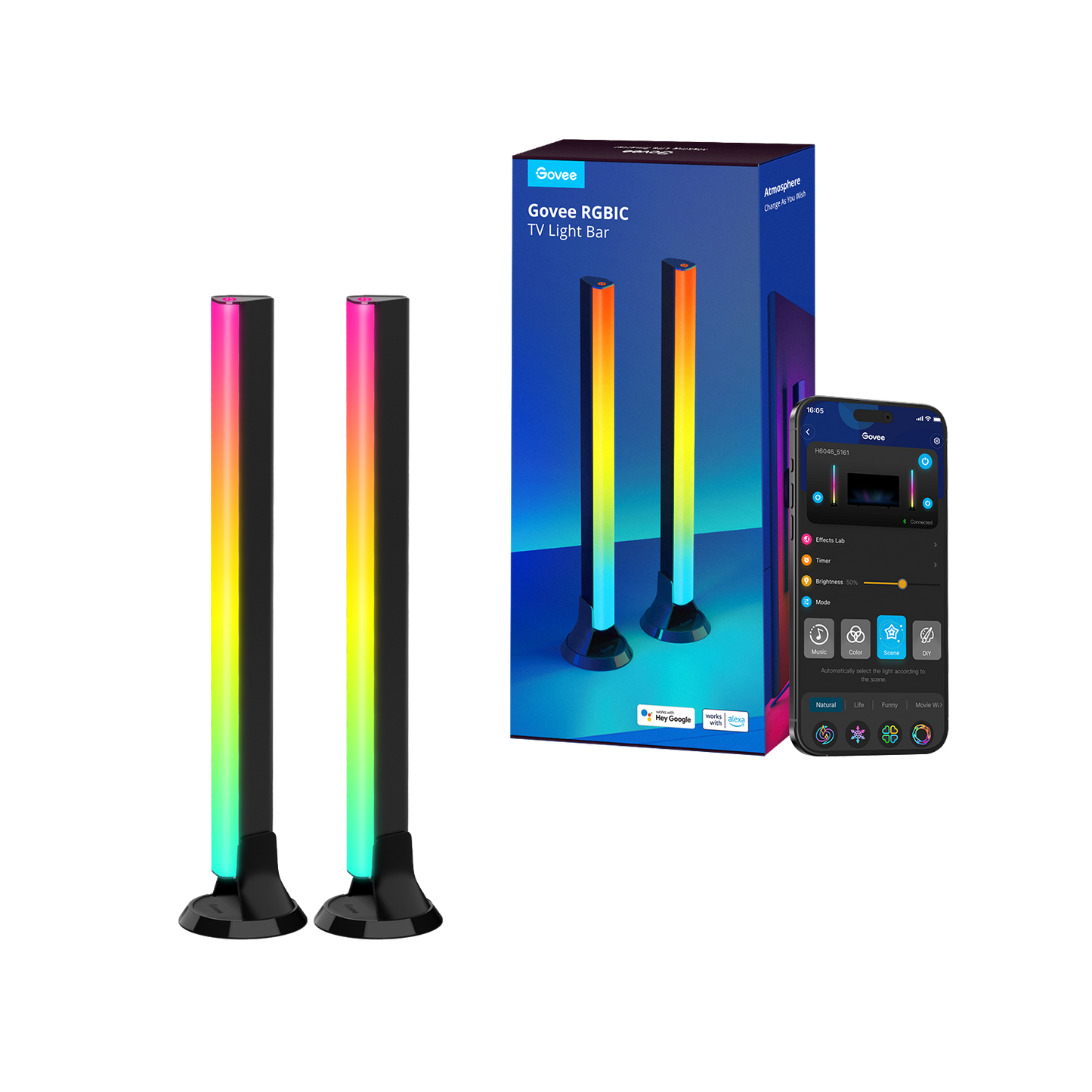 Refurbished Govee RGBIC TV Light Bars for 45-70 inch TVs