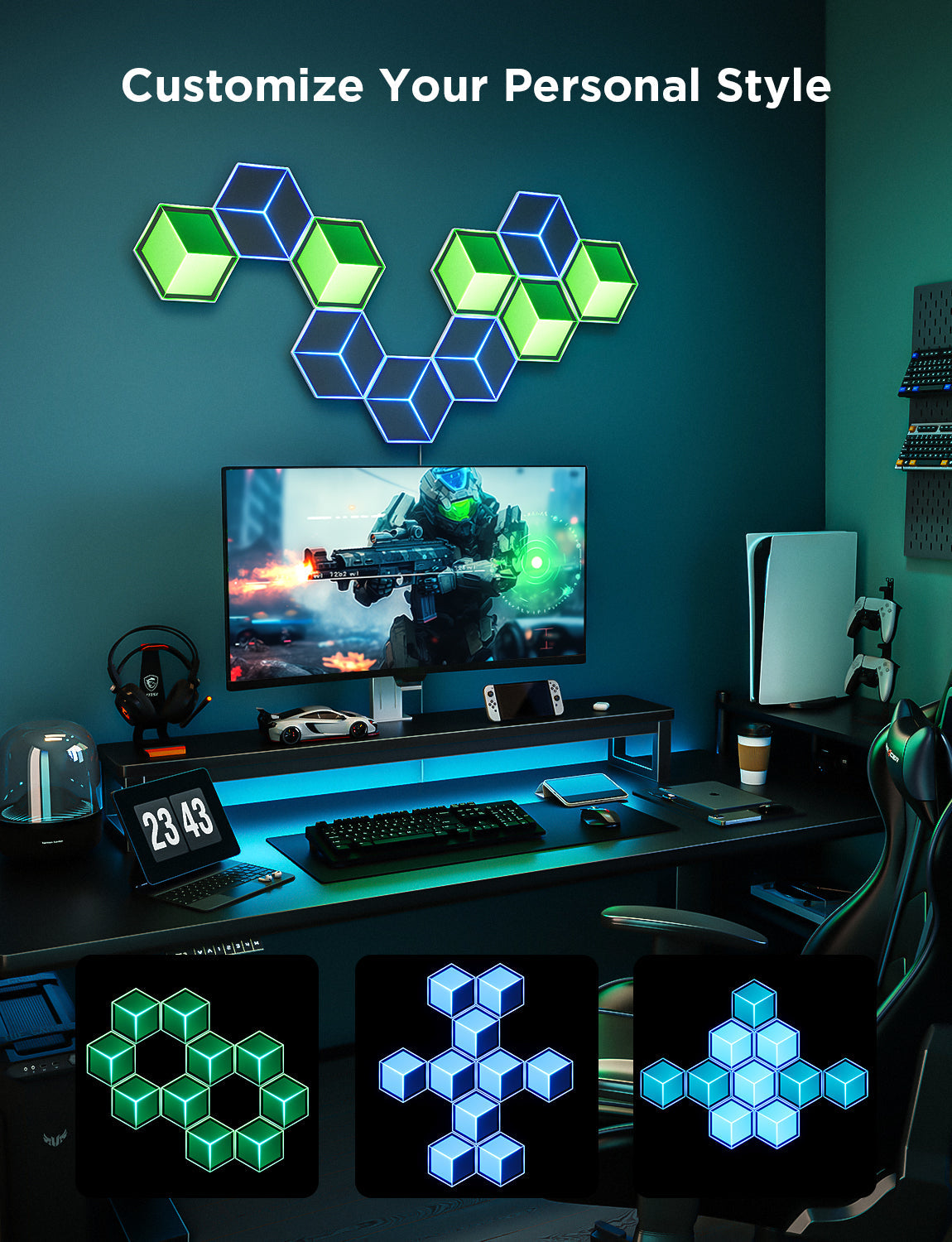 Refurbished Govee Glide Hexagon Light Panels Ultra