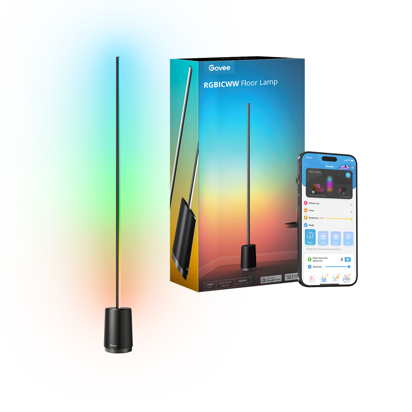 Govee Lyra RGBICWW Corner Floor Lamp