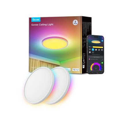 Govee 12 Inch RGBWW + RGBIC Smart Ceiling Light