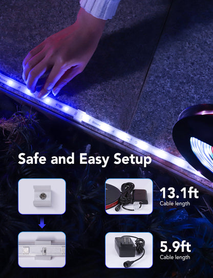 Refurbished Govee Wi-Fi RGBIC Outdoor Strip Lights