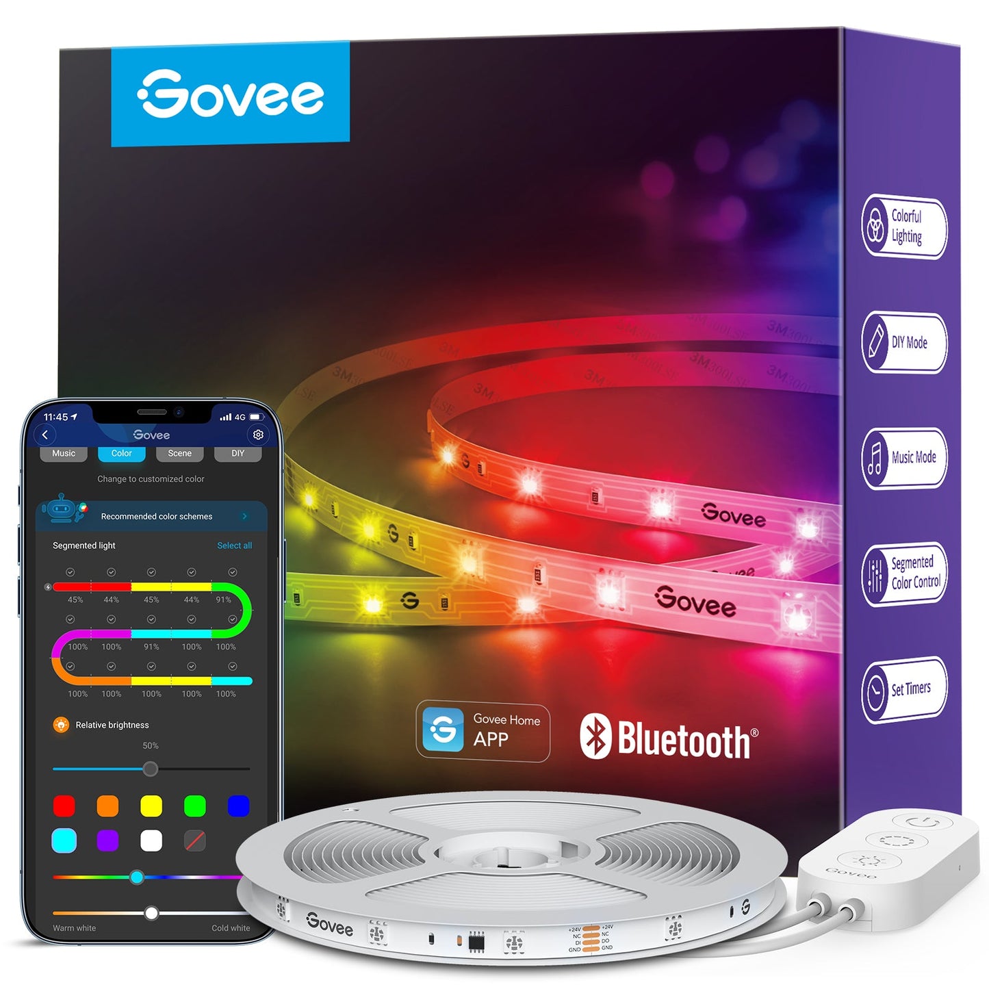 Refurbished Govee RGBIC Basic LED Strip Lights