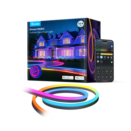 Refurbished Govee RGBIC Outdoor Neon Rope Light