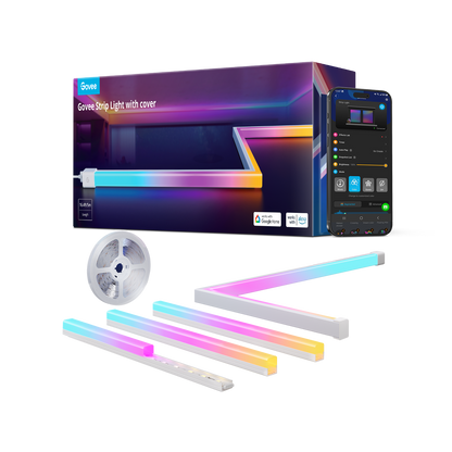 Refurbished Govee RGBIC LED Strip Lights with Covers
