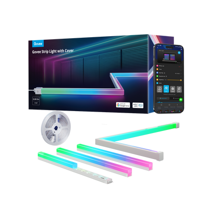 Refurbished Govee RGBIC LED Strip Lights with Covers