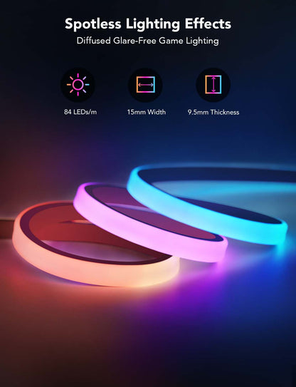 Refurbished Govee RGBIC LED Neon Rope Lights for Desks