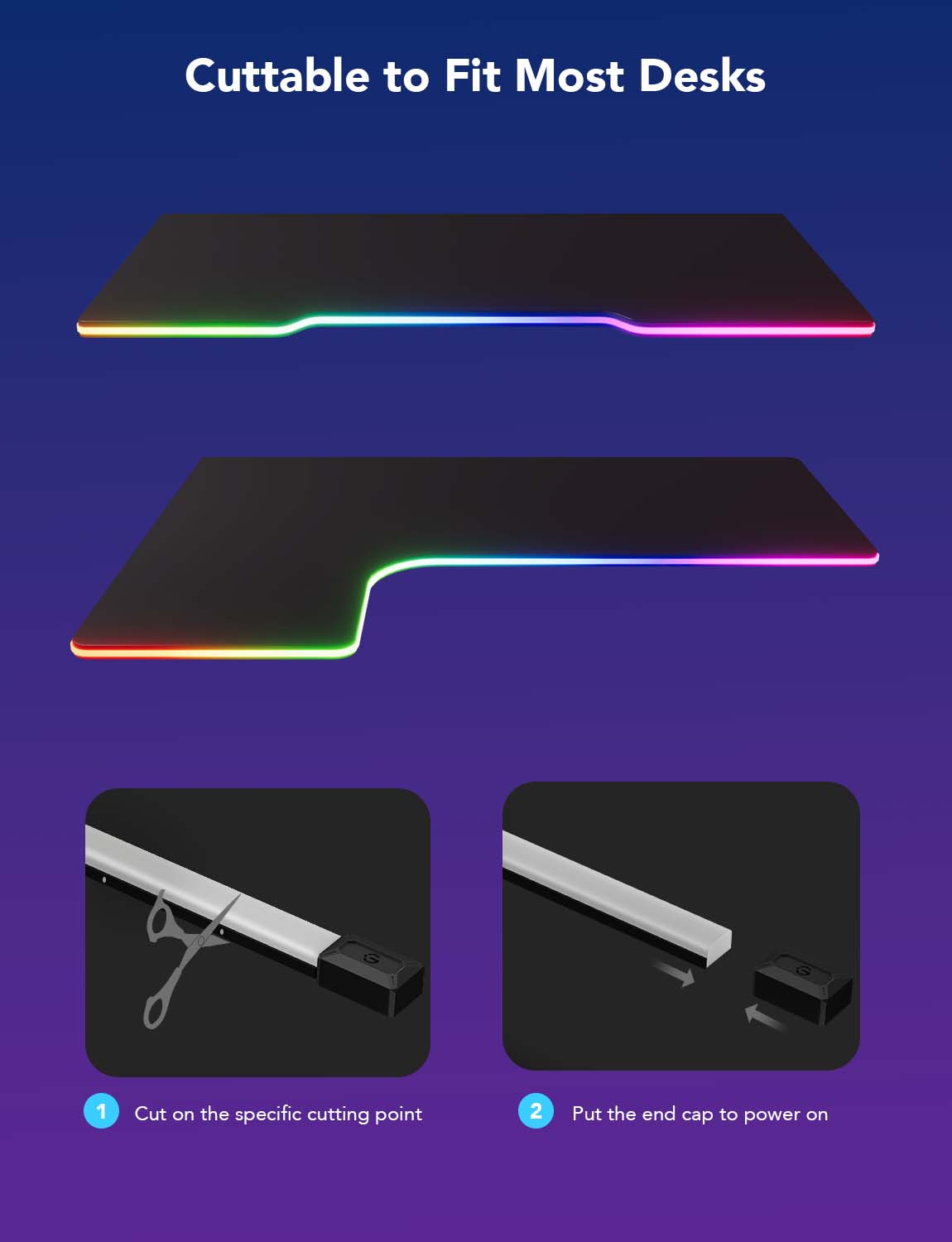 Refurbished Govee RGBIC LED Neon Rope Lights for Desks