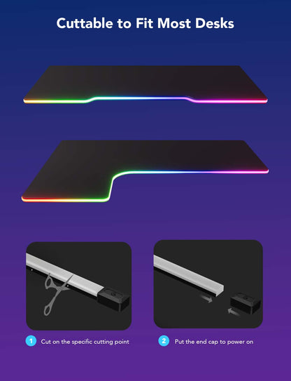 Refurbished Govee RGBIC LED Neon Rope Lights for Desks