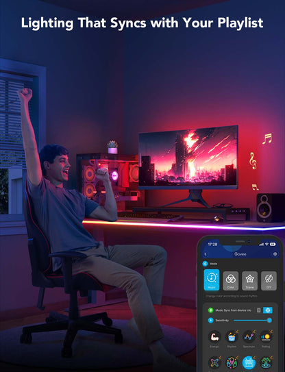 Refurbished Govee RGBIC LED Neon Rope Lights for Desks