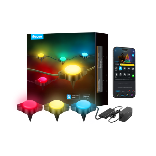 Govee RGBIC Wi-Fi + Bluetooth Outdoor Ground Lights
