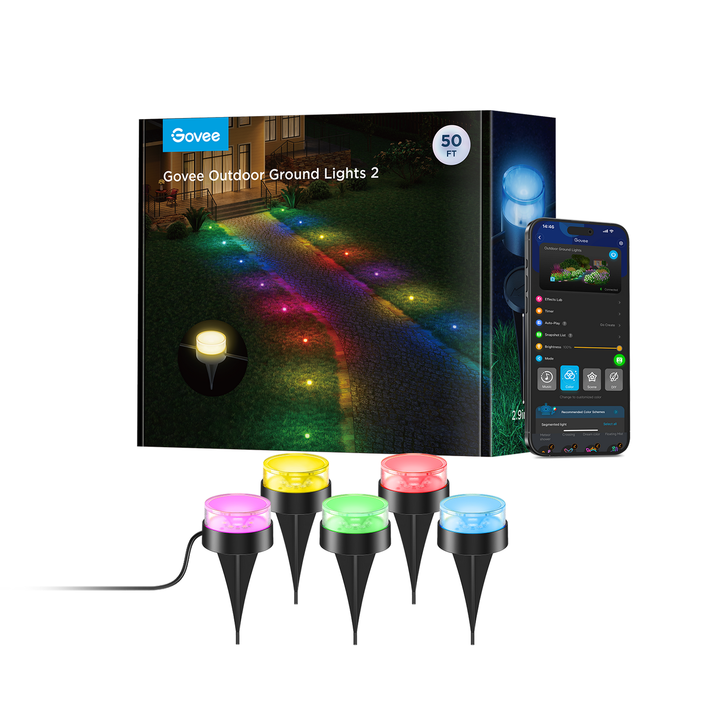 Refurbished Govee Outdoor Ground Lights 2