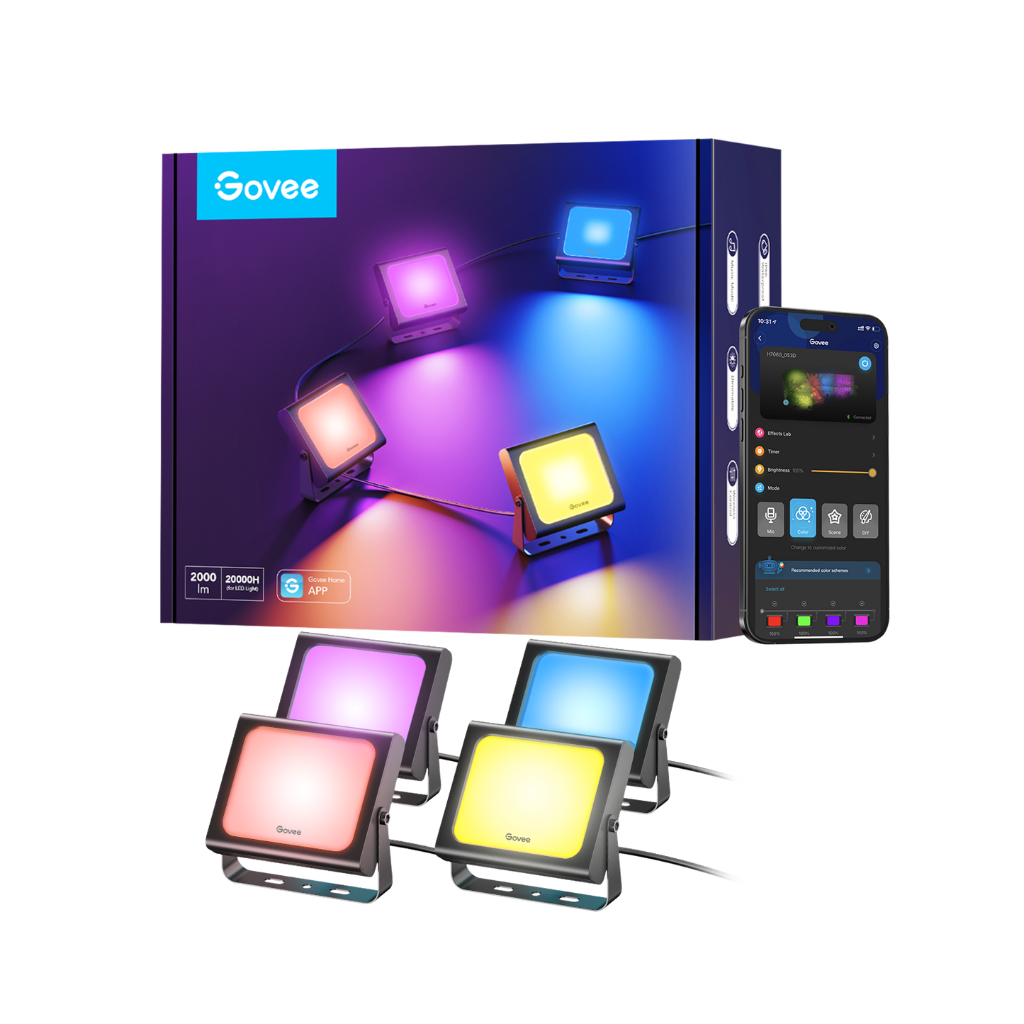 مصابيح LED الذكية Govee RGBICWW
