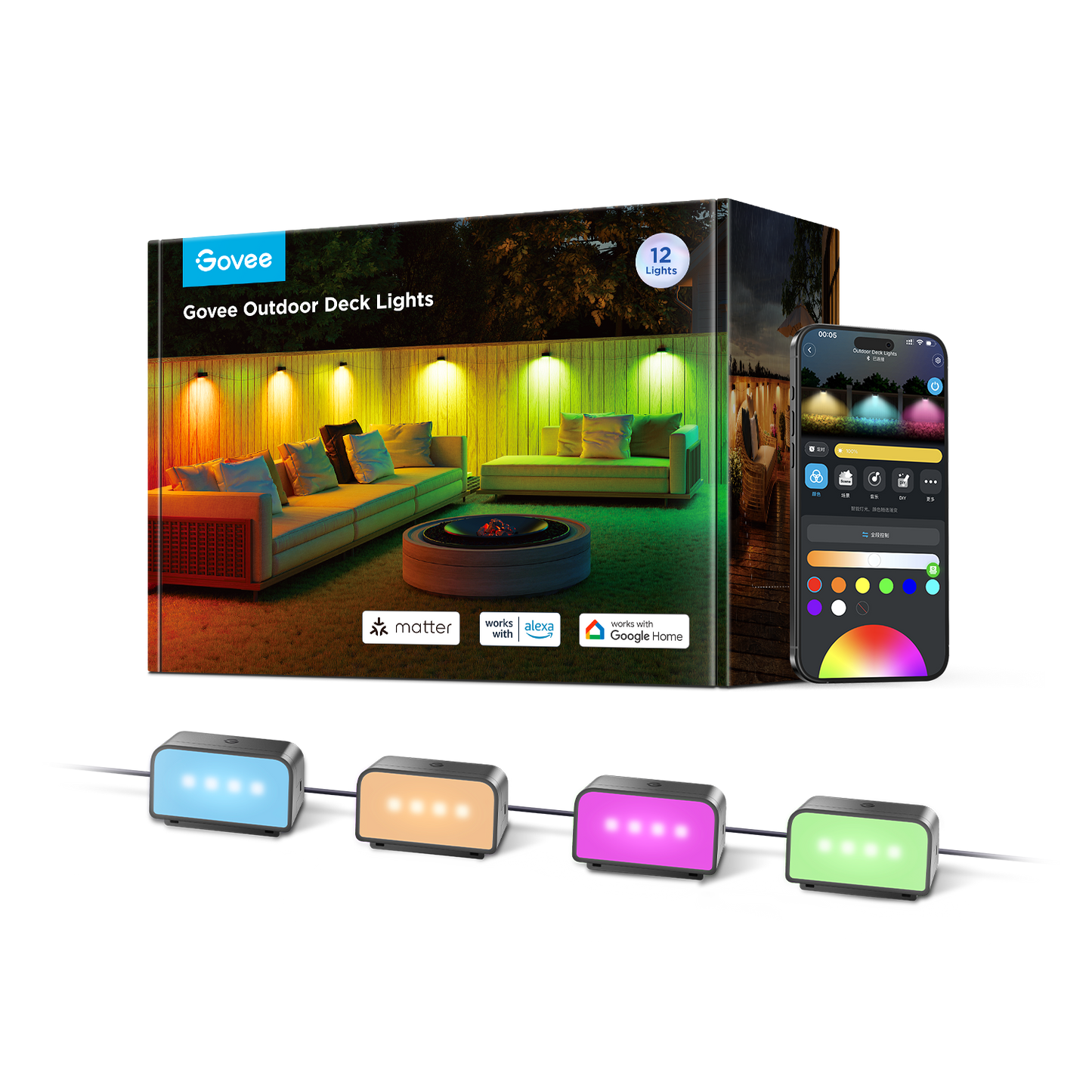 Refurbished Govee Outdoor Deck Lights