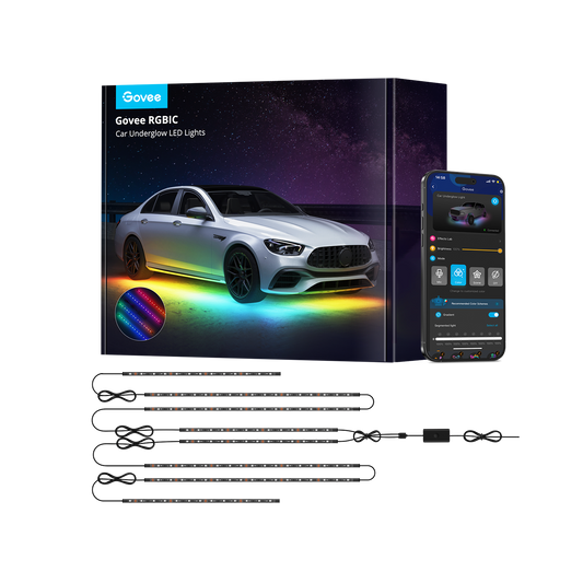 Refurbished Govee RGBIC Car Underglow Lights