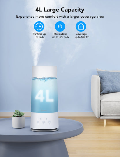 Refurbished Govee 4L Smart Humidifier with Hygrometer