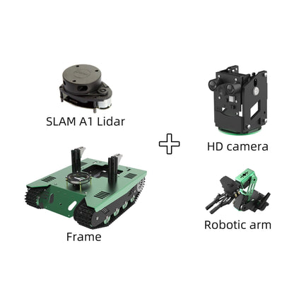 Yahboom ROS Transbot STEM Education Python Programming Robot with Lidar Depth camera MoveIt 3D mapping for Raspberry Pi