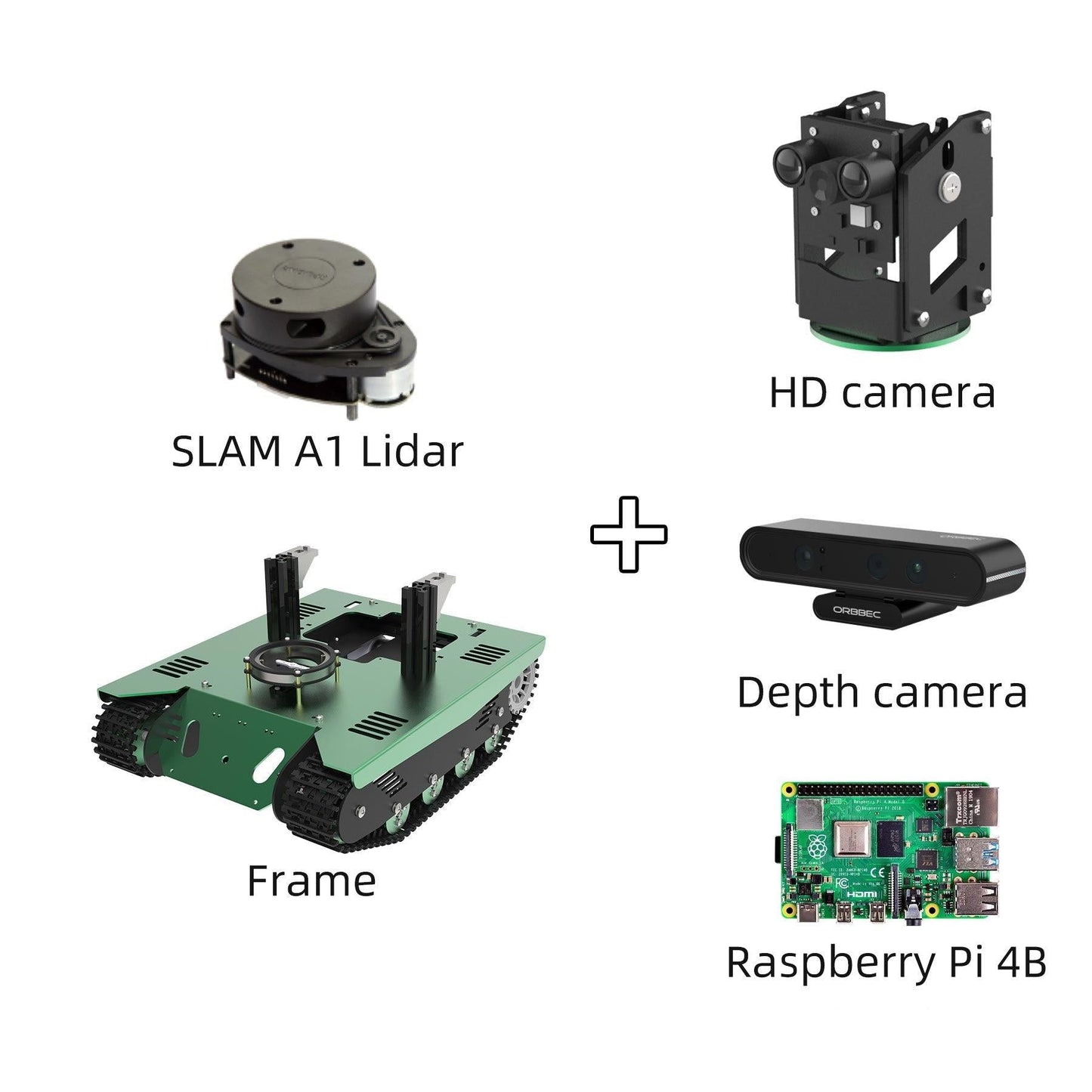 Yahboom ROS Transbot STEM Education Python Programming Robot with Lidar Depth camera MoveIt 3D mapping for Raspberry Pi