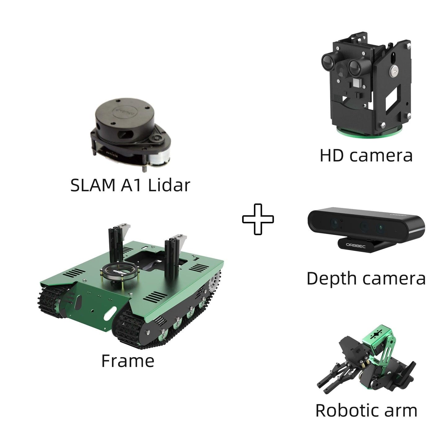 Yahboom ROS Transbot STEM Education Python Programming Robot with Lidar Depth camera MoveIt 3D mapping for Raspberry Pi